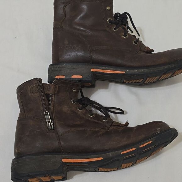 Ariat Work , side zipper Waterproof Leather Boots men's Size 6 - Picture 3 of 9